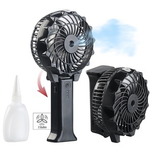 Pearl, Pearl Klappbarer 2in1-Akku-Hand- & Tisch-Ventilator mit Nebler-Funktion, USB, Klappbarer 2in1-Akku-Hand- & Tisch-Ventilator mit Nebler-Funktion, USB