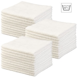 Sichler Beauty, Sichler Beauty Mikrofaser-Kosmetiktücher zur Gesichtspflege, 30 Stück, weiss, 30x30 cm, Mikrofaser-Kosmetiktücher zur Gesichtspflege, 30 Stück, weiß, 30x30 cm