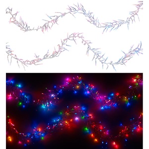 Lunartec, Lunartec LED-Büschel-Lichterkette mit 300 RGB-LEDs & Timer-Funktion, IP44, 3 m, LED-Büschel-Lichterkette mit 300 RGB-LEDs & Timer-Funktion, IP44, 3 m