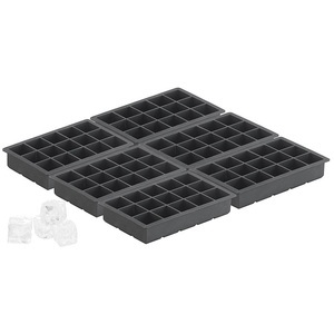 Pearl, Pearl Silikon Eiswürfelform für 15 kleine Würfel 3x3x3cm, 6er Set je 500ml, Silikon Eiswürfelform für 15 kleine Würfel 3x3x3cm, 6er Set je 500ml