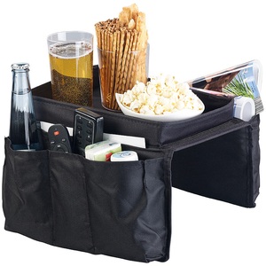 Infactory, infactory Sofa-Organizer mit 5 Taschen und Ablagefläche für Snacks und Getränke, Sofa-Organizer mit 5 Taschen und Ablagefläche für Snacks und Getränke