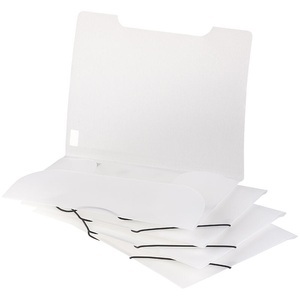 General Office, General Office 4er-Set Eckspanner-Einschlagmappen, Gummizug, Kunststoff, transparent, 4er-Set Eckspanner-Einschlagmappen, Gummizug, Kunststoff, transparent