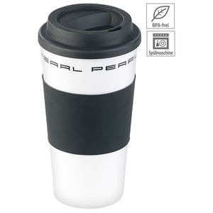 Pearl, Pearl Coffee-to-go-Becher mit Deckel, 475 ml, doppelwandig, BPA-frei, Coffee-to-go-Becher mit Deckel, 475 ml, doppelwandig, BPA-frei