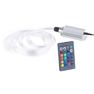 Lunartec, Lunartec Glasfaser-RGB-LED-Sternenhimmel mit Fernbedienung und 300 Lichtfasern, Glasfaser-RGB-LED-Sternenhimmel mit Fernbedienung und 300 Lichtfasern