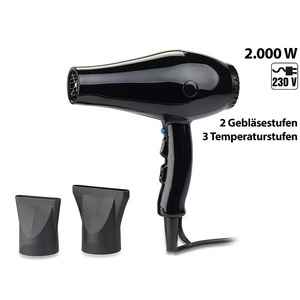 Sichler Beauty, Sichler Beauty Profi-Haartrockner mit 2 Gebläse- und 3 Temperaturstufen, 2.000 Watt, Profi-Haartrockner mit 2 Gebläse- und 3 Temperaturstufen, 2.000 Watt