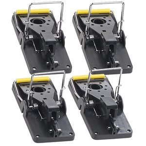 Exbuster, Exbuster Profi-Mausefalle aus Kunststoff, hygienisch, wiederverwendbar, 4er-Set, Profi-Mausefalle aus Kunststoff, hygienisch, wiederverwendbar, 4er-Set