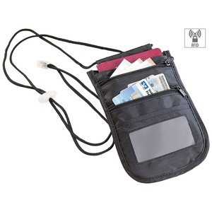 Xcase, Xcase Unisex-Brustbeutel mit RFID-Schutz, Reise-Organizer, 4 Fächer, schwarz, Unisex-Brustbeutel mit RFID-Schutz, Reise-Organizer, 4 Fächer, schwarz