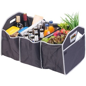 Lescars, Lescars 2in1-Kofferraum-Organizer mit 3 Fächern und Kühltasche, faltbar, 2in1-Kofferraum-Organizer mit 3 Fächern und Kühltasche, faltbar