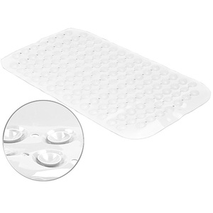 BadeStern, BadeStern Rutschfeste Badewannen-Matte mit Abflusslöchern, 72 x 38 cm, weiss, Rutschfeste Badewannen-Matte mit Abflusslöchern, 72 x 38 cm, weiss