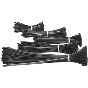 AGT, AGT 500er-Set Kabelbinder in 5 Grössen zu je 100 Stück, schwarz, 500er-Set Kabelbinder in 5 Grössen zu je 100 Stück, schwarz