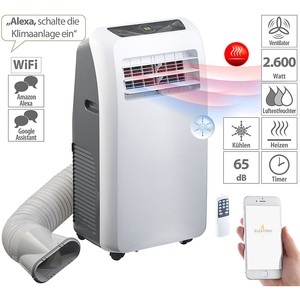 Sichler Haushaltsgeräte, Sichler Haushaltsgeräte Klimaanlage, Heiz-Funktion, 12.000 BTU/h, 3.500 W, WLAN, App-Steuerung, Klimaanlage, Heiz-Funktion, 12.000 BTU/h, 3.500 W, WLAN, App-Steuerung