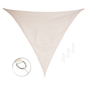 Royal Gardineer, Royal Gardineer Sonnensegel für Terrasse und Garten, dreieckig, 3 x 3 x 4,25 m, taupe, Sonnensegel für Terrasse und Garten, dreieckig, 3 x 3 x 4,25 m, taupe