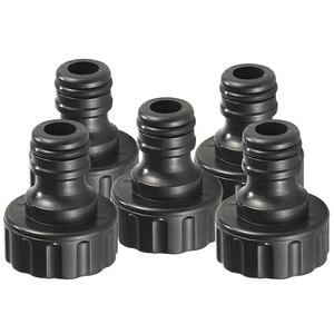 Royal Gardineer, Royal Gardineer 5er-Set 3/4"-Wasserhahn-Adapter für Gartenschläuche mit Klickanschluss, 5er-Set 3/4