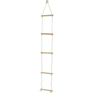 Playtastic, Playtastic Strickleiter mit 5 Holzsprossen für Kinder, Strickleiter mit 5 Holzsprossen für Kinder
