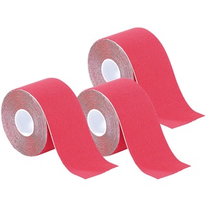 newgen medicals, newgen medicals Kinesiologie-Tape aus Baumwollgewebe, 3er-Set, rot, Kinesiologie-Tape aus Baumwollgewebe, 3er-Set, rot