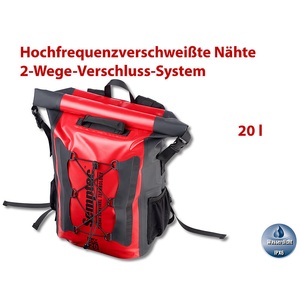 Semptec Urban Survival Technology, Semptec Urban Survival Technology Wasserdichter Trekking-Rucksack aus LKW-Plane, 20 Liter, IPX6, Wasserdichter Trekking-Rucksack aus LKW-Plane, 20 Liter, IPX6