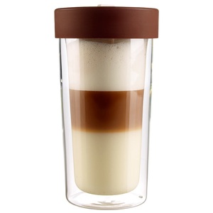 Cucina di Modena, Cucina di Modena Isolierbecher "Coffee-to-go" aus Glas, für bis zu 250 ml, Isolierbecher 