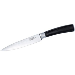 TokioKitchenWare, TokioKitchenWare Damast-Kochmesser mit 12,5 cm Klinge, Damast-Kochmesser mit 12,5 cm Klinge