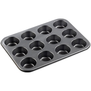 Rosenstein & Söhne, Rosenstein & Söhne Antihaftbeschichtetes Backblech für 12 Muffins mit 7 cm Durchmesser, Antihaftbeschichtetes Backblech für 12 Muffins mit 7 cm Durchmesser