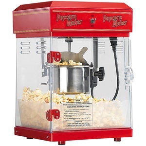 Rosenstein & Söhne, Rosenstein & Söhne Profi-Retro-Popcorn-Maschine "Cinema" mit Edelstahl-Topf im 50er-Stil, Profi-Retro-Popcorn-Maschine 