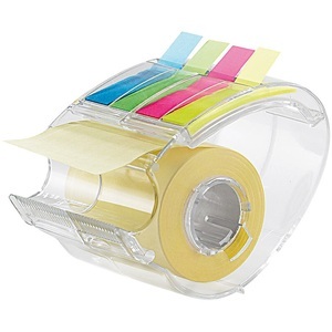 Pearl, Haftnotizen-Spender inklusive 10m Rolle & 80 Index-Haftstreifen / Haftnotizen, Haftnotizen-Spender inklusive 10m Rolle & 80 Index-Haftstreifen