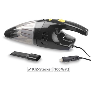 Lescars, Lescars Beutelloser Nass- & Trocken-Auto-Staubsauger für 12-V-Anschluss, 100 W, Beutelloser Nass- & Trocken-Auto-Staubsauger für 12-V-Anschluss, 100 W