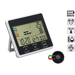 Infactory, infactory Digitaler Wecker mit Kalender, Thermometer und Hygrometer, Digitaler Wecker mit Kalender, Thermometer und Hygrometer