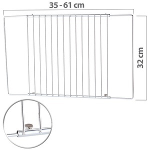 Rosenstein & Söhne, Universal Gitter/-einlegeboden, für Kühlschrank/Gefrierfach, Universal Gitter/-einlegeboden, für Kühlschrank/Gefrierfach