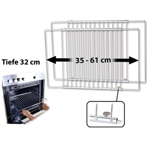 Rosenstein & Söhne, 2er Pack Universal Gitter/-einlegeboden, für Kühlschrank/Gefrierfach, 2er Pack Universal Gitter/-einlegeboden, für Kühlschrank/Gefrierfach