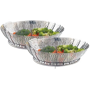 Rosenstein & Söhne, Rosenstein & Söhne 2er-Set Dampfgar-Einsatz für alle Töpfe von 18 bis 27 cm, 2er-Set Dampfgar-Einsatz für alle Töpfe von 18 bis 27 cm