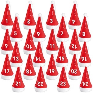 Infactory, infactory Origineller Adventskalender mit 24 Nikolaus-Mützchen, Origineller Adventskalender mit 24 Nikolaus-Mützchen