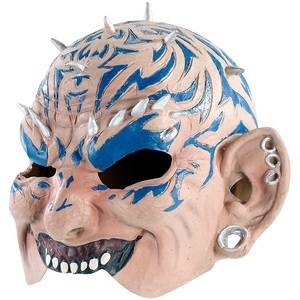 Infactory, infactory Dämonen-Halbmaske aus Latex, Dämonen-Halbmaske aus Latex