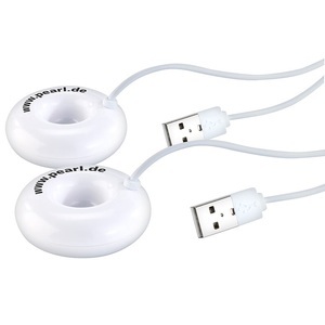 Pearl, Pearl 2er Pack USB-Mini-Luftbefeuchter & Aroma Diffuser mit, 2er-Set USB-Mini-Luftbefeuchter & Diffuser mit Ultraschall-Vernebler