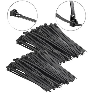 AGT, AGT 200er-Set wiederverschliessbare Kabelbinder, 250 x 7,6 mm, 200er-Set wiederverschließbare Kabelbinder, 250 x 7,6 mm