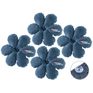 newgen medicals, newgen medicals 4 aufblasbare Reisekissen in Blumenform mit integriertem Saugnapf, 4 aufblasbare Reisekissen in Blumenform mit integriertem Saugnapf