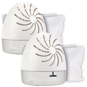 Sichler Haushaltsgeräte, Sichler Haushaltsgeräte 2er-Set Raumentfeuchter m. 2 Granulat-Packs, bis 100 ml/Tag, bis 10 m², 2er-Set Raumentfeuchter m. 2 Granulat-Packs, bis 100 ml/Tag, bis 10 m²