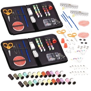 Pearl, Pearl 2er-Set 59-teilige Nähsets im Reise-Etui mit Knöpfen, Schere & Massband, 2er-Set 59-teilige Nähsets im Reise-Etui mit Knöpfen, Schere & Maßband