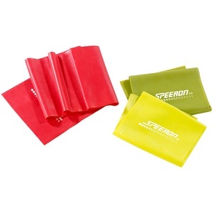 Speeron, Speeron 3er-Set Widerstandsbänder aus Latex, 3 Stärken, je 1,5 m Länge, 3er-Set Widerstandsbänder aus Latex, 3 Stärken, je 1,5 m Länge