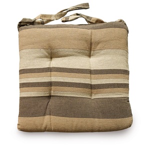undefined, Sitzkissen Kiara, gestreift, 4er-Set, karamell