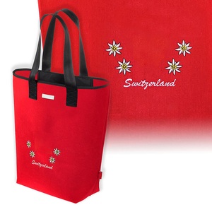 undefined, Shopping Tasche Ethno, Schweizer Design, rot, Shopping Tasche Ethno, rot, 40 x 45 x 15 cm