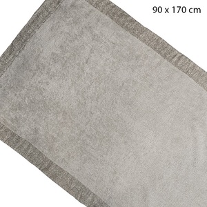 undefined, Strandbadetuch Malibu, Frottee aus 100% Baumwolle, 90x170 cm, grau