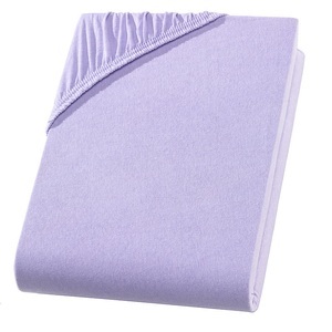 undefined, Doppelbett Qualitäts-Jersey Fixleintuch, flieder