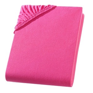 undefined, Doppelbett Qualitäts-Jersey Fixleintuch, magenta