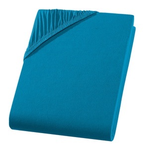 undefined, Jersey Fixleintuch für Boxspringbett-Topper, petrol