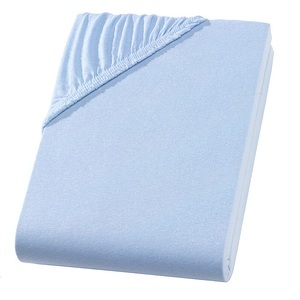 undefined, Doppelbett Qualitäts-Jersey Fixleintuch, Übergrösse, hellblau