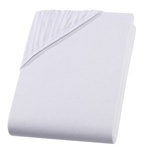 undefined, Jersey Fixleintuch für Boxspringbett-Topper, weiss