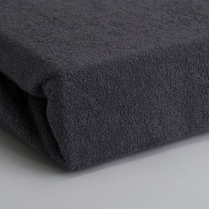 undefined, Luxus Frottee Einzelbett Qualität Fixleintuch, anthrazit, 28cm Steg, Luxus Frottee Einzelbett Qualität Fixleintuch, anthrazit, 28cm Steg