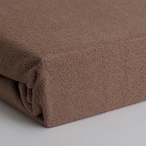 undefined, Luxus Frottee Doppelbett Fixleintuch, Übergrösse, nougat, 28cm Steg