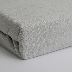undefined, Luxus Frottee Einzelbett Qualität Fixleintuch, silber, 28cm Steg