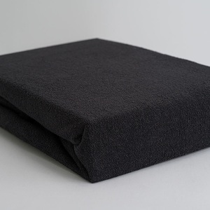 undefined, Luxus Frottee Einzelbett Qualität Fixleintuch, schwarz, 28cm Steg